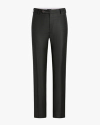 Parker 130s Wool Trouser in Dark Olive Multi Check (Modern Straight Fit) by Zanella