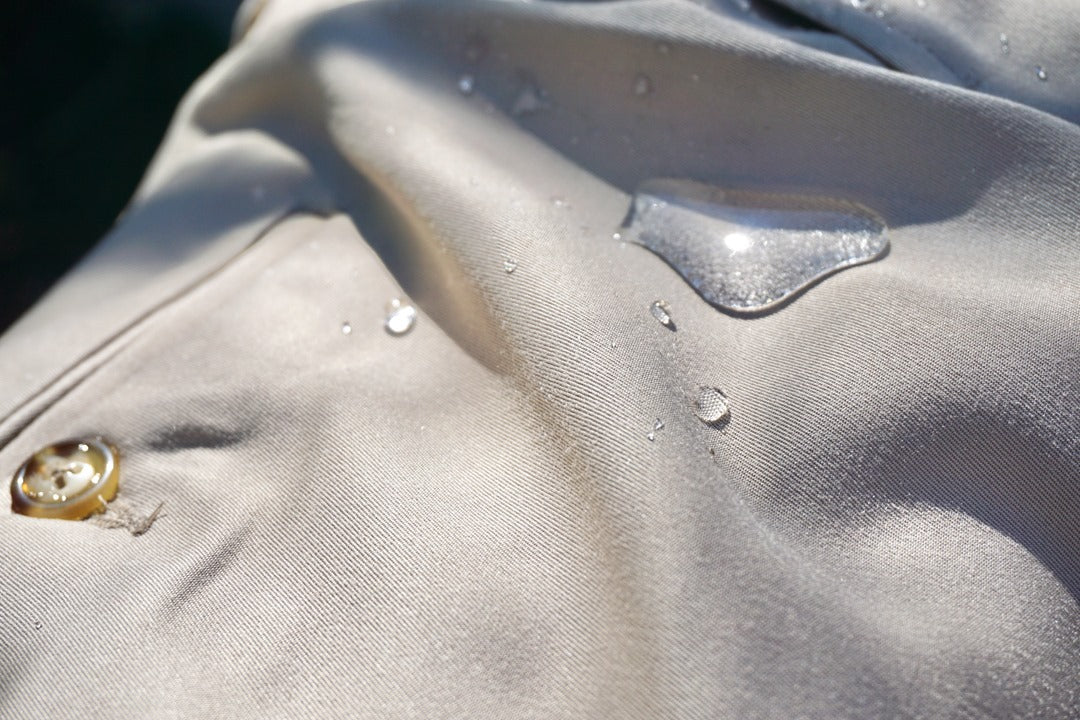 Microfiber Performance Trouser in Stone (Hampton Plain Front) by Berle