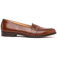 Savannah Italian Carli Calfskin Penny Loafer in Chili by Zelli Italia