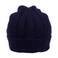 Pure Cashmere Wide Rib Beanie (Choice of Colors) by Wigens