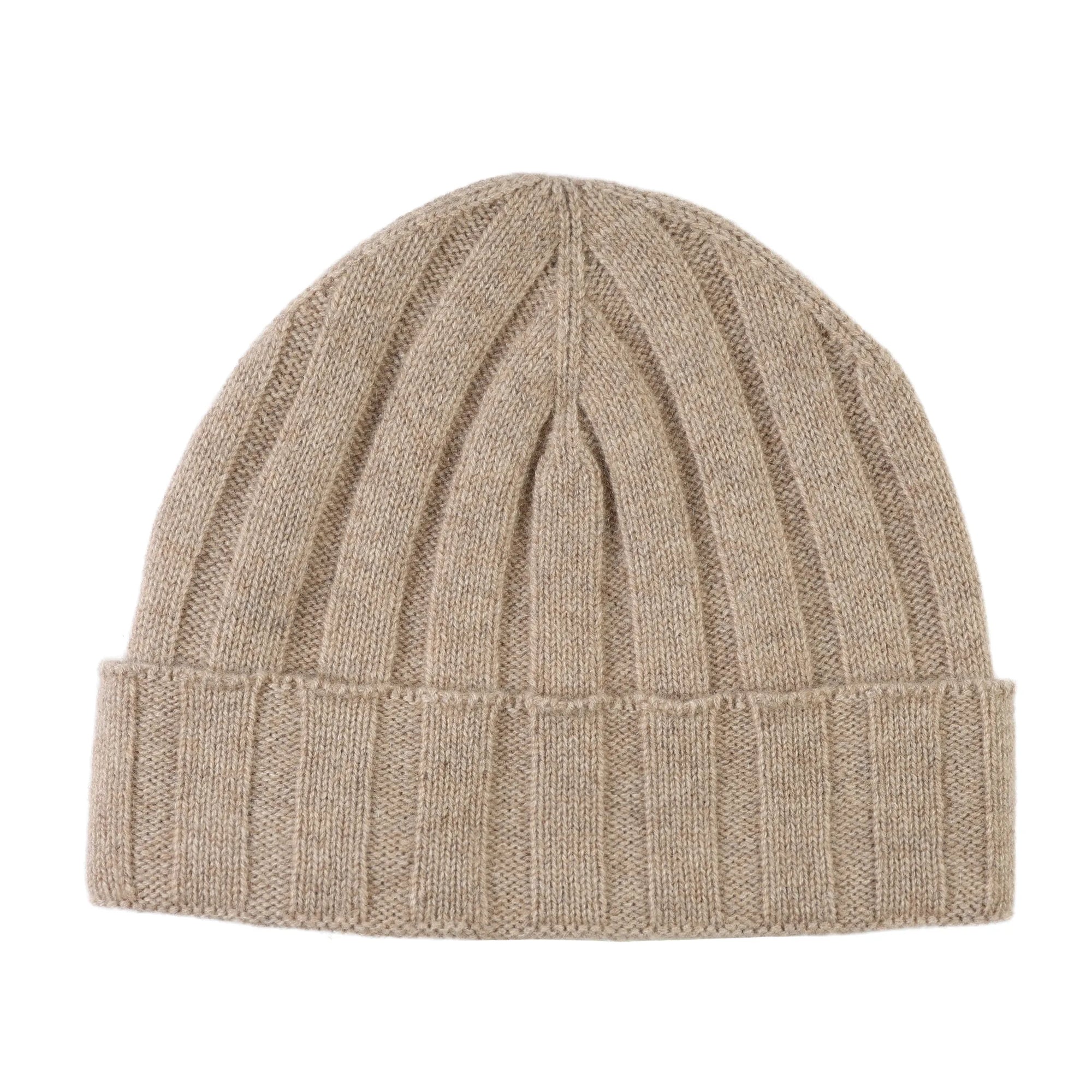 Pure Cashmere Wide Rib Beanie (Choice of Colors) by Wigens