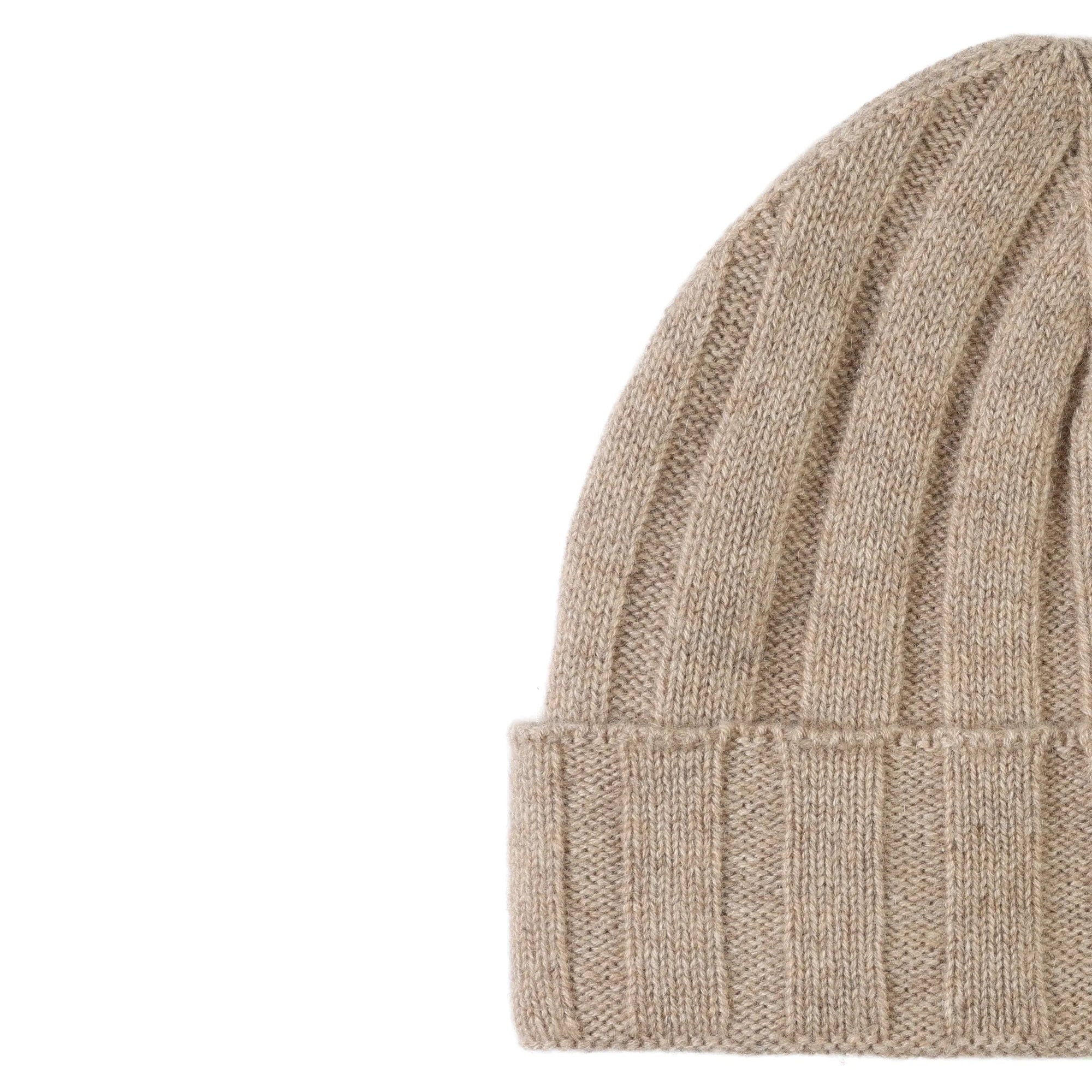 Pure Cashmere Wide Rib Beanie (Choice of Colors) by Wigens