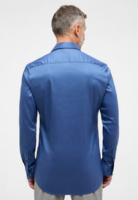 'Performance Shirt' in Ocean - Slim Fit Dress Shirt with Kent Collar by Eterna 1863