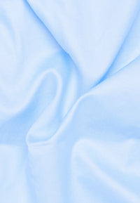 'Soft Luxury Shirt' In Light Blue - Slim Fit - Two Ply Cotton Twill Everyday Shirt with Cutaway Collar by Eterna 1863