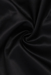 'Luxury Shirt' In Black - Slim Fit - Two Ply Cotton Twill Dress Shirt with Cutaway Collar by Eterna 1863