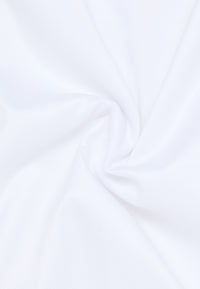 'Luxury Shirt' in White - Modern Fit - Two Ply Cotton Twill Dress Shirt with Kent Collar by Eterna 1863