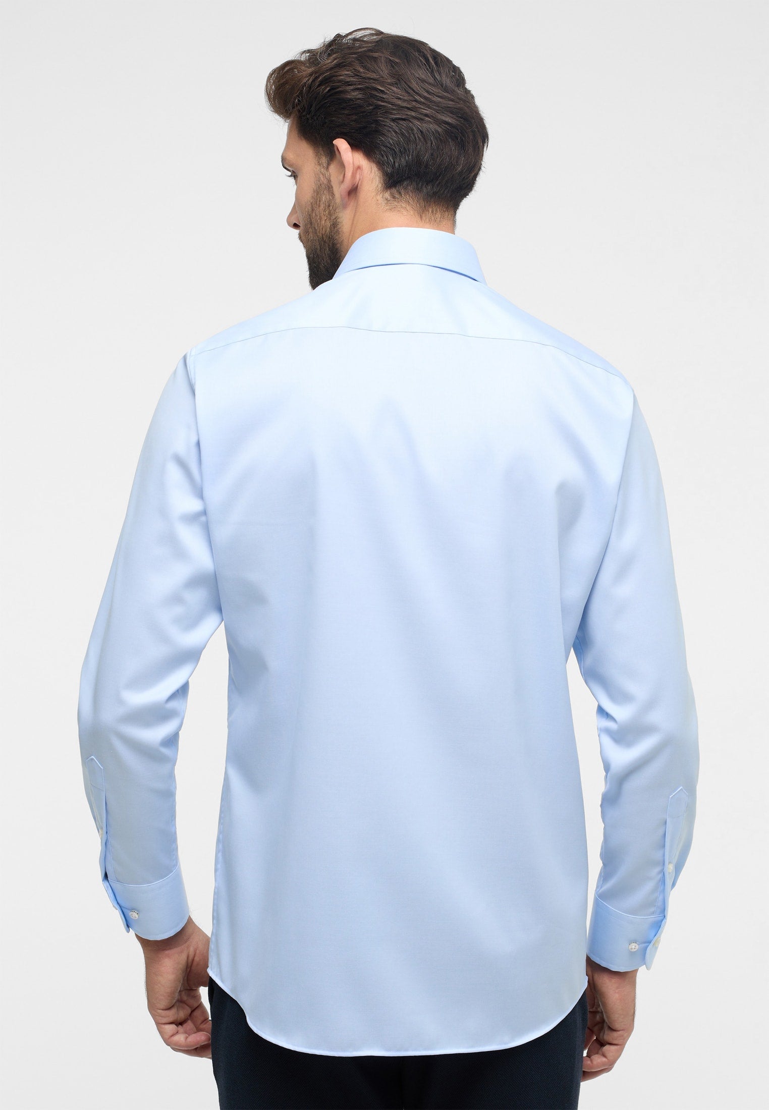 Luxury Shirt' in Sky Blue - Modern Fit - Two Ply Cotton Twill Dress S Luxury Shirt' in Sky Blue - Modern Fit - Two Ply Cotton Twill Dress S