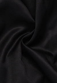 'Luxury Shirt' in Black - Modern Fit - Two Ply Cotton Twill Dress Shirt with Kent Collar by Eterna 1863