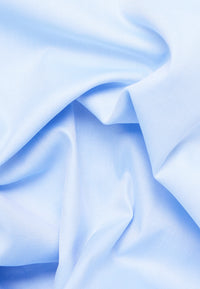 'Cover Shirt' In Sky Blue - Slim Fit - Opaque Half Ply Cotton Twill Shirt with Cutaway Collar by Eterna 1863
