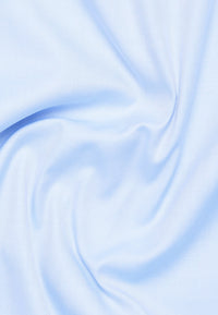 'Cover Shirt' In Sky Blue - Modern Fit - Opaque Half Ply Cotton Twill Shirt with Kent Collar by Eterna 1863
