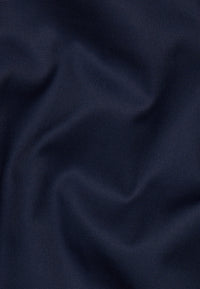 'Cover Shirt' In Navy - Modern Fit - Opaque Half Ply Cotton Twill Shirt with Kent Collar by Eterna 1863