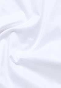 'Luxury Shirt' In White with Contrast Details - Slim Fit - Two Ply Cotton Twill Dress Shirt with Kent Collar (Size 16 Regular) by Eterna 1863