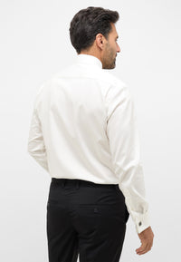 'Luxury Shirt' in Champagne with French Cuff - Modern Fit - Two Ply Cotton Twill Dress Shirt with Kent Collar by Eterna 1863