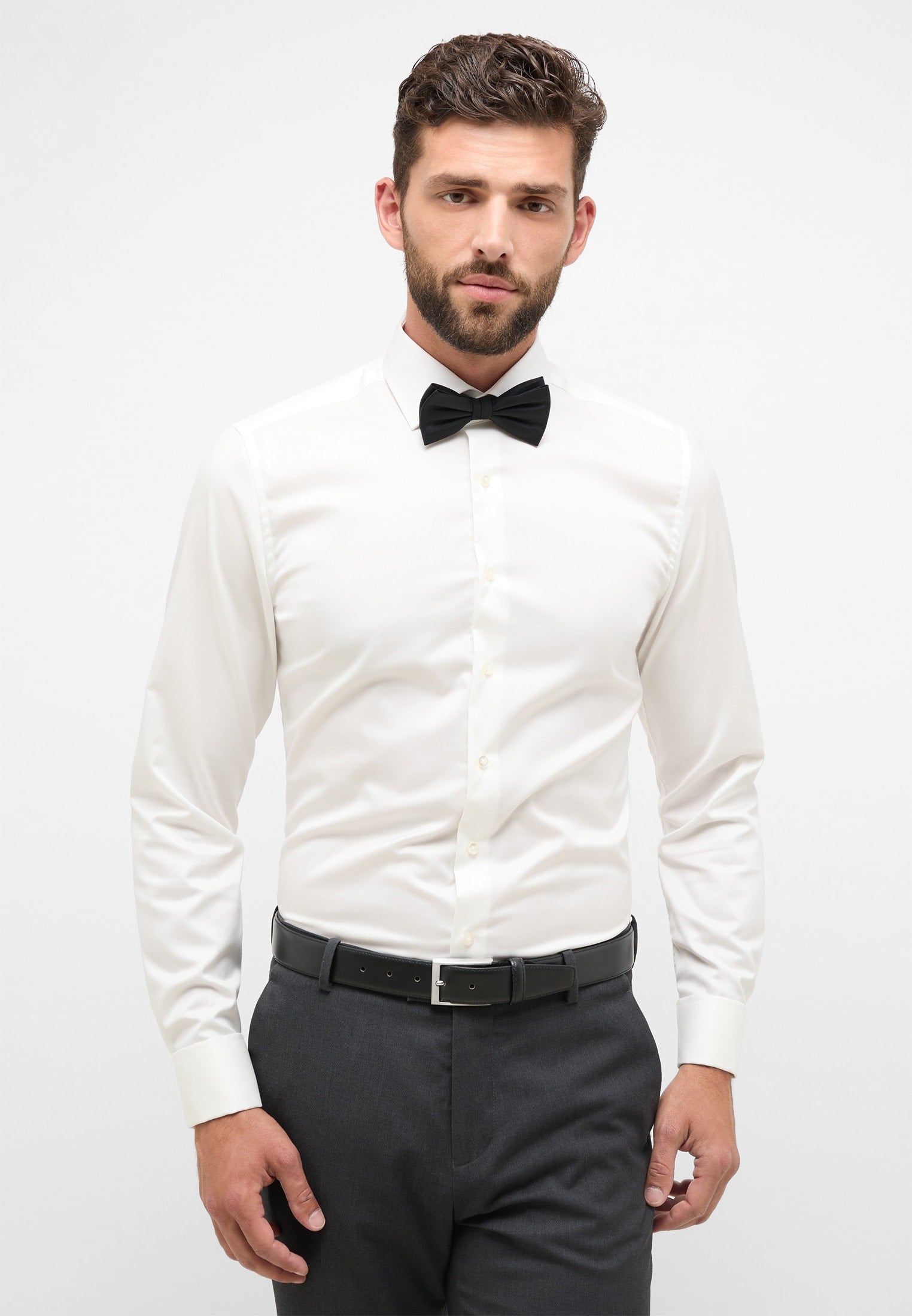 Luxury Shirt' in Champagne with French Cuff - Slim Fit - Two Ply Cott Luxury Shirt' in Champagne with French Cuff - Slim Fit - Two Ply Cott