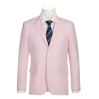 Linen Blend 2-Button SLIM FIT Suit in Pale Pink (Short, Regular, and Long Available) by Alessandro Vitello X Renoir