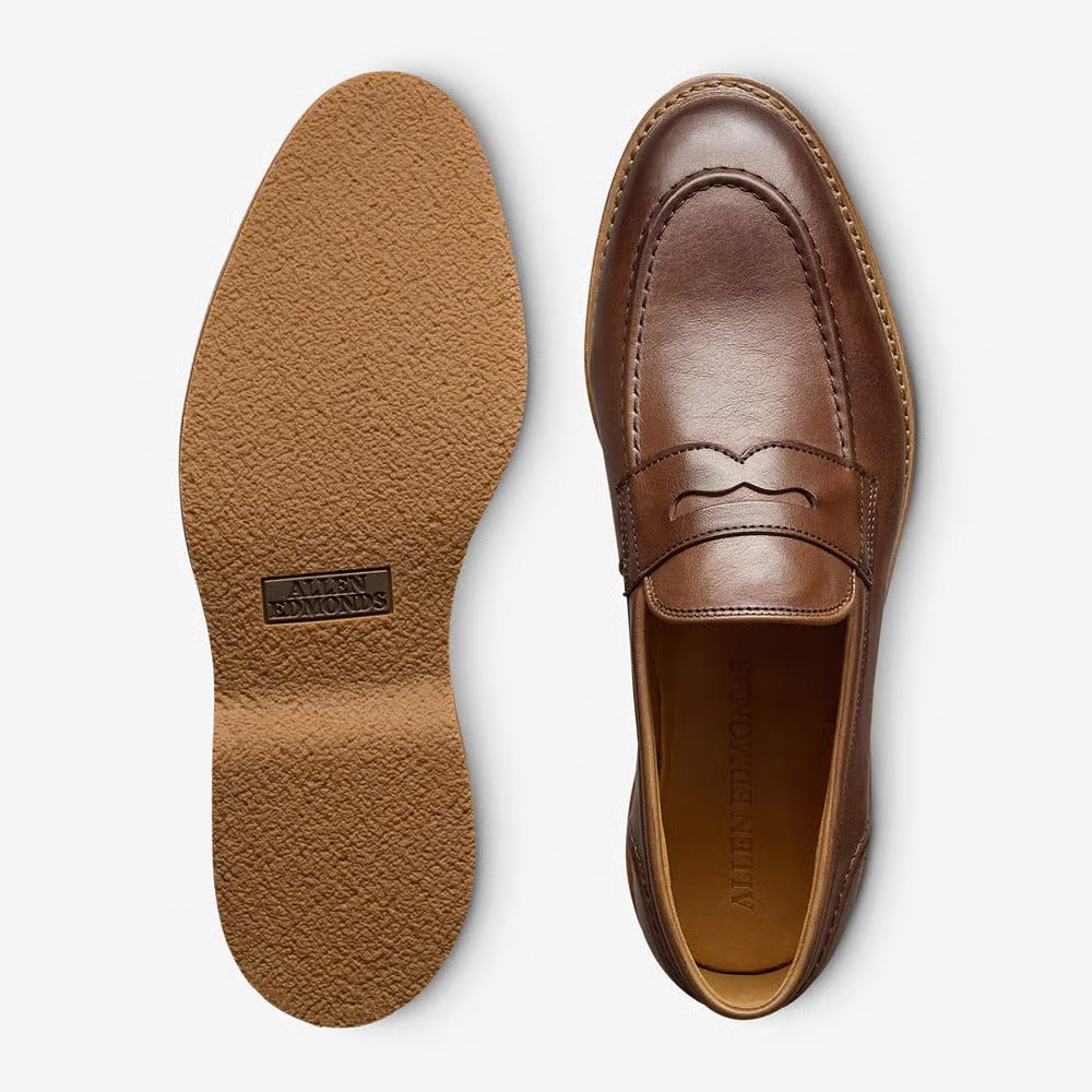Randolph Verse Penny Loafer in Chili Leather by Allen Edmonds