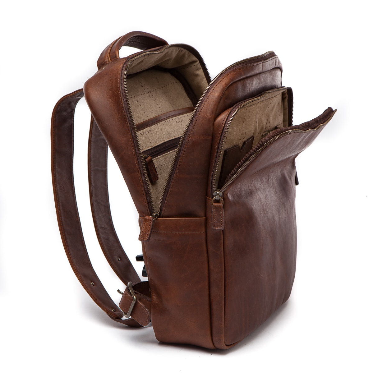 Quinn Commuter Backpack in Baldwin Oak by Moore & Giles