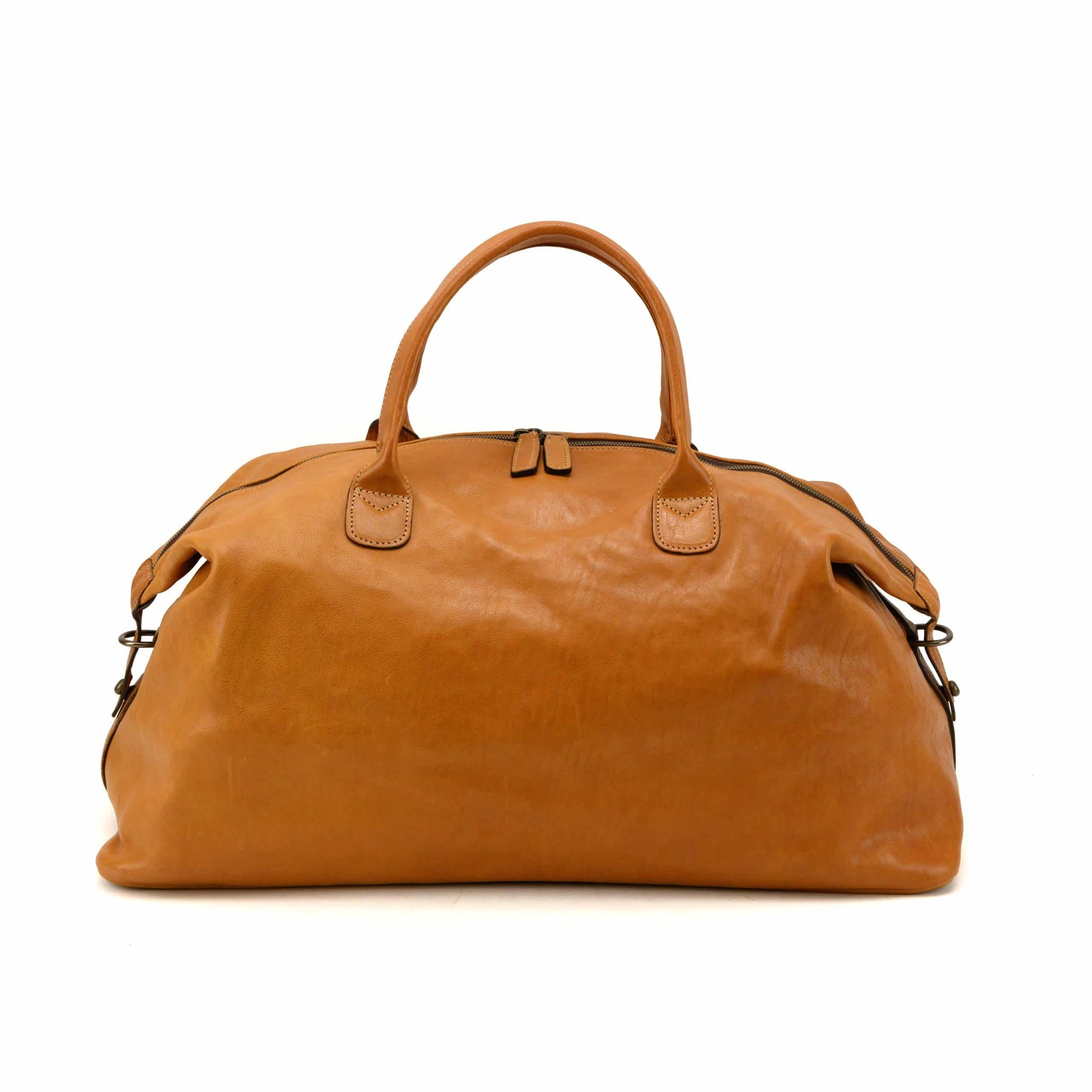 Benedict Leather Weekend Bag in Modern Saddle by Moore & Giles