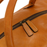 Benedict Leather Weekend Bag in Modern Saddle by Moore & Giles