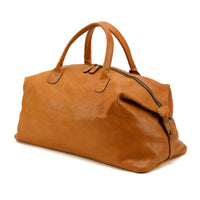 Benedict Leather Weekend Bag in Modern Saddle by Moore & Giles