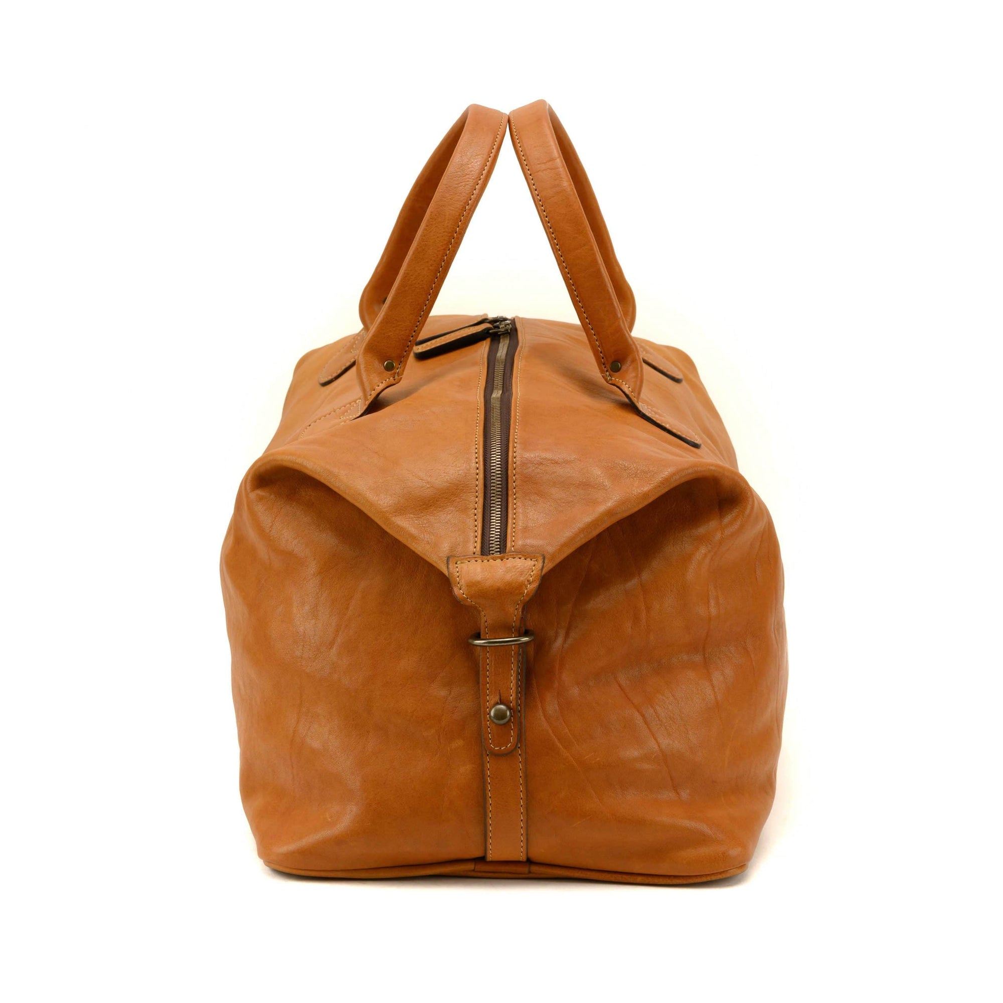 Benedict Leather Weekend Bag in Modern Saddle by Moore & Giles