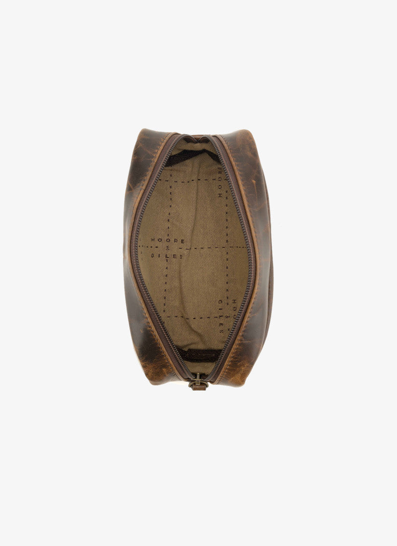 George Mini Wash Kit in Brompton Brown by Moore & Giles