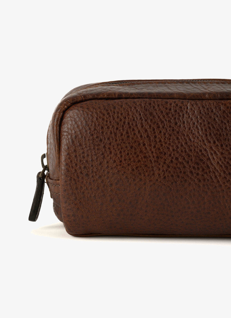 George Mini Wash Kit in Titan Milled Brown by Moore & Giles