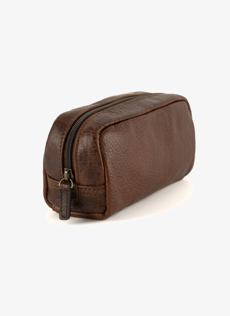 George Mini Wash Kit in Titan Milled Brown by Moore & Giles