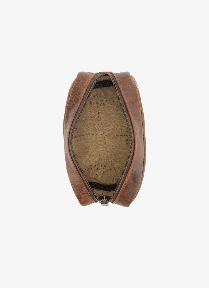 George Mini Wash Kit in Titan Milled Brown by Moore & Giles