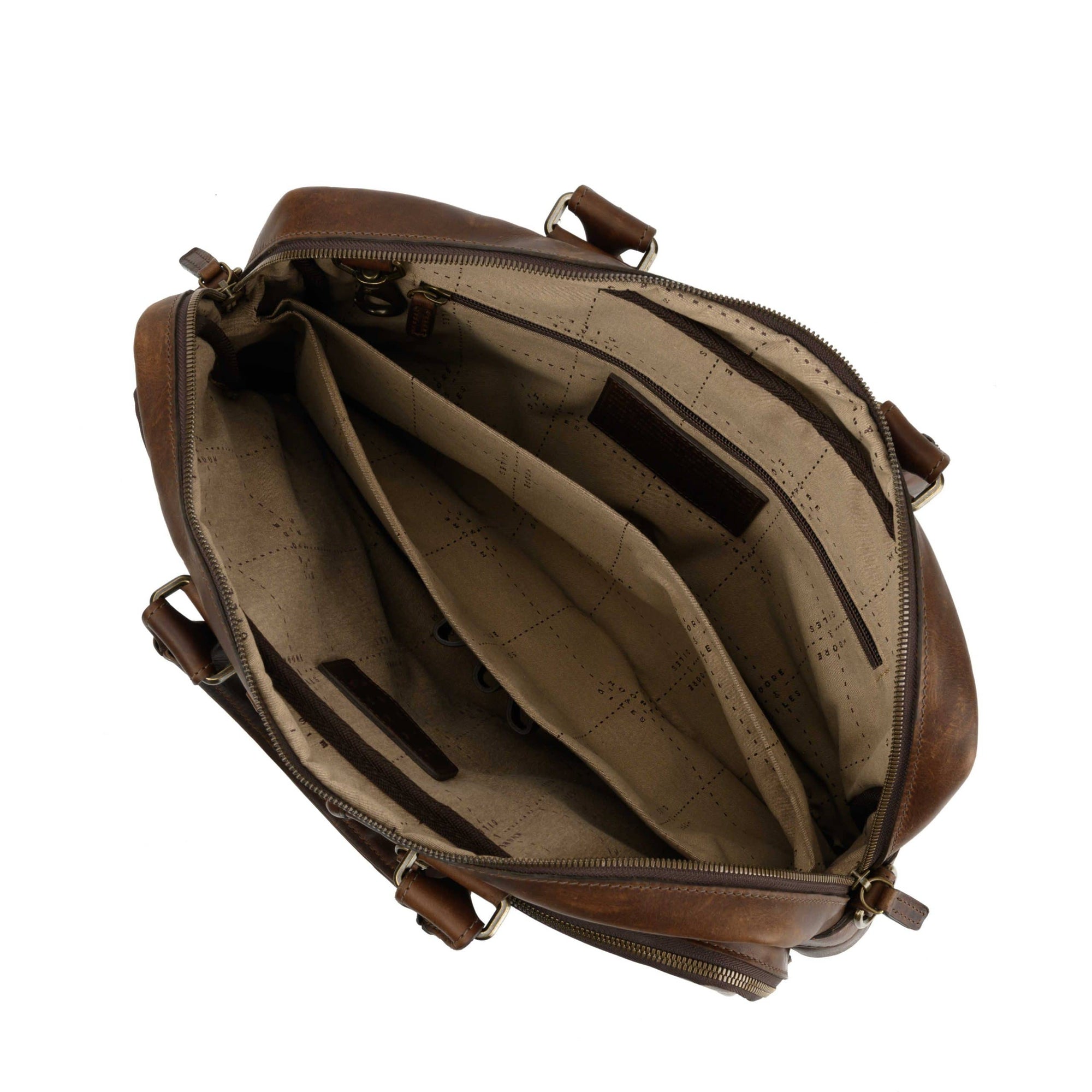 Haythe Commuter Bag in Seven Hills Chocolate by Moore & Giles