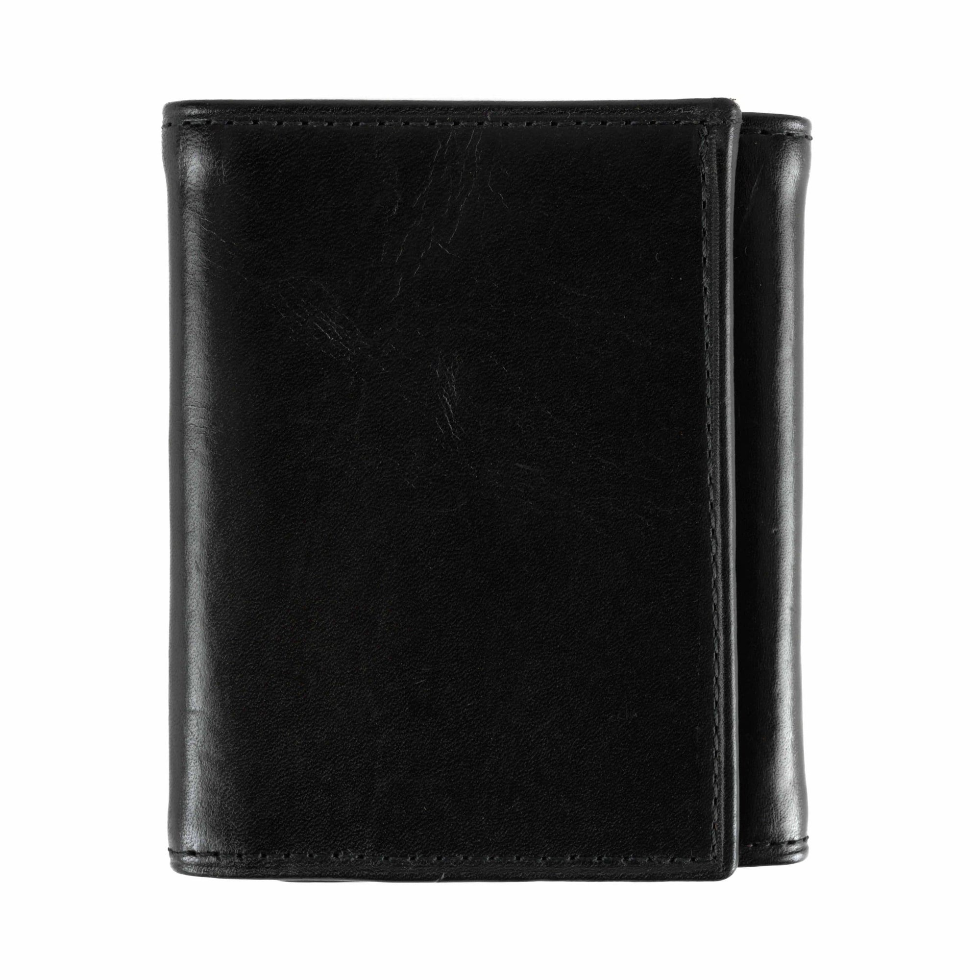 Tri-Fold Wallet in Brompton Black by Moore & Giles