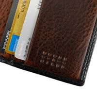 Tri-Fold Wallet in Brompton Black by Moore & Giles