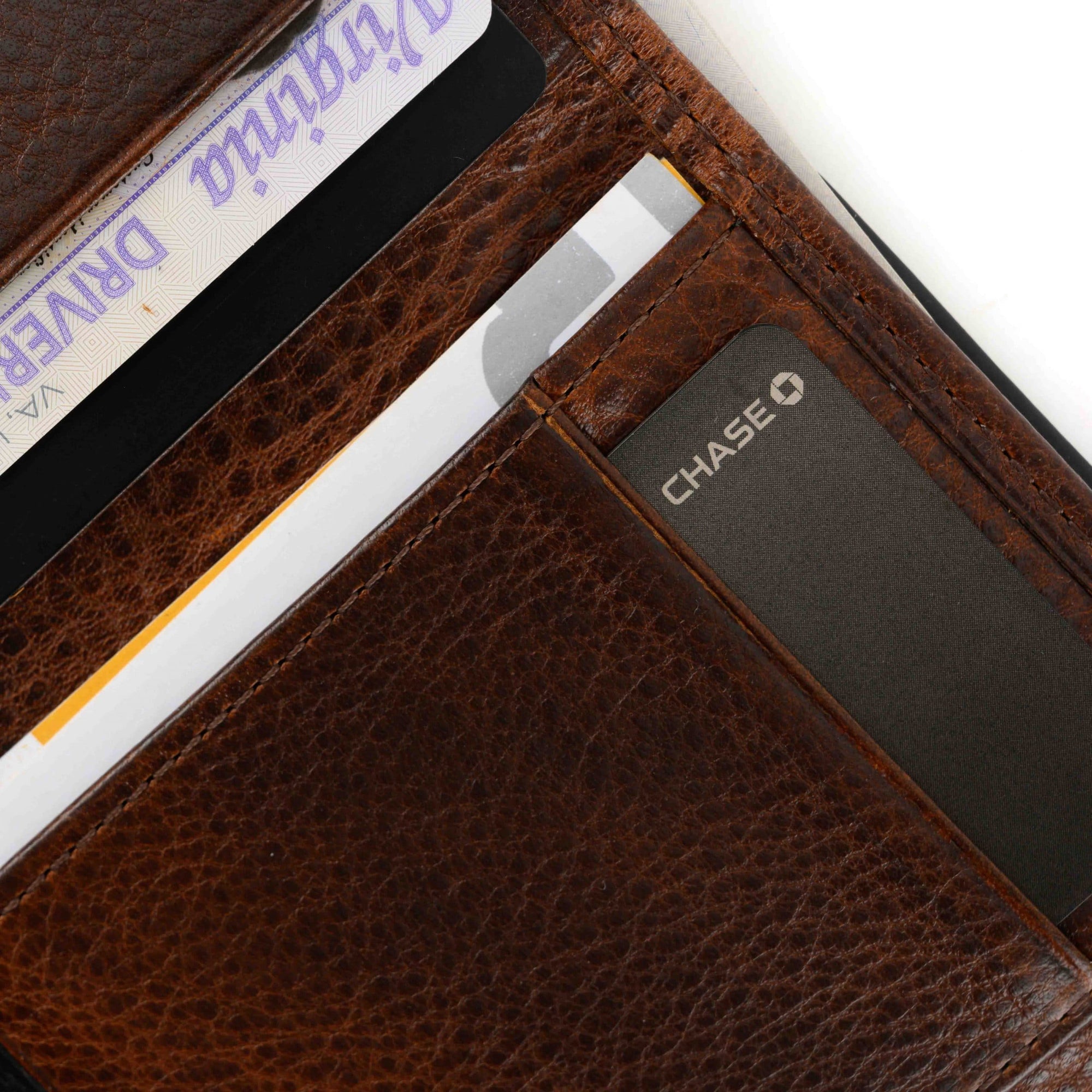 Tri-Fold Wallet in Brompton Black by Moore & Giles