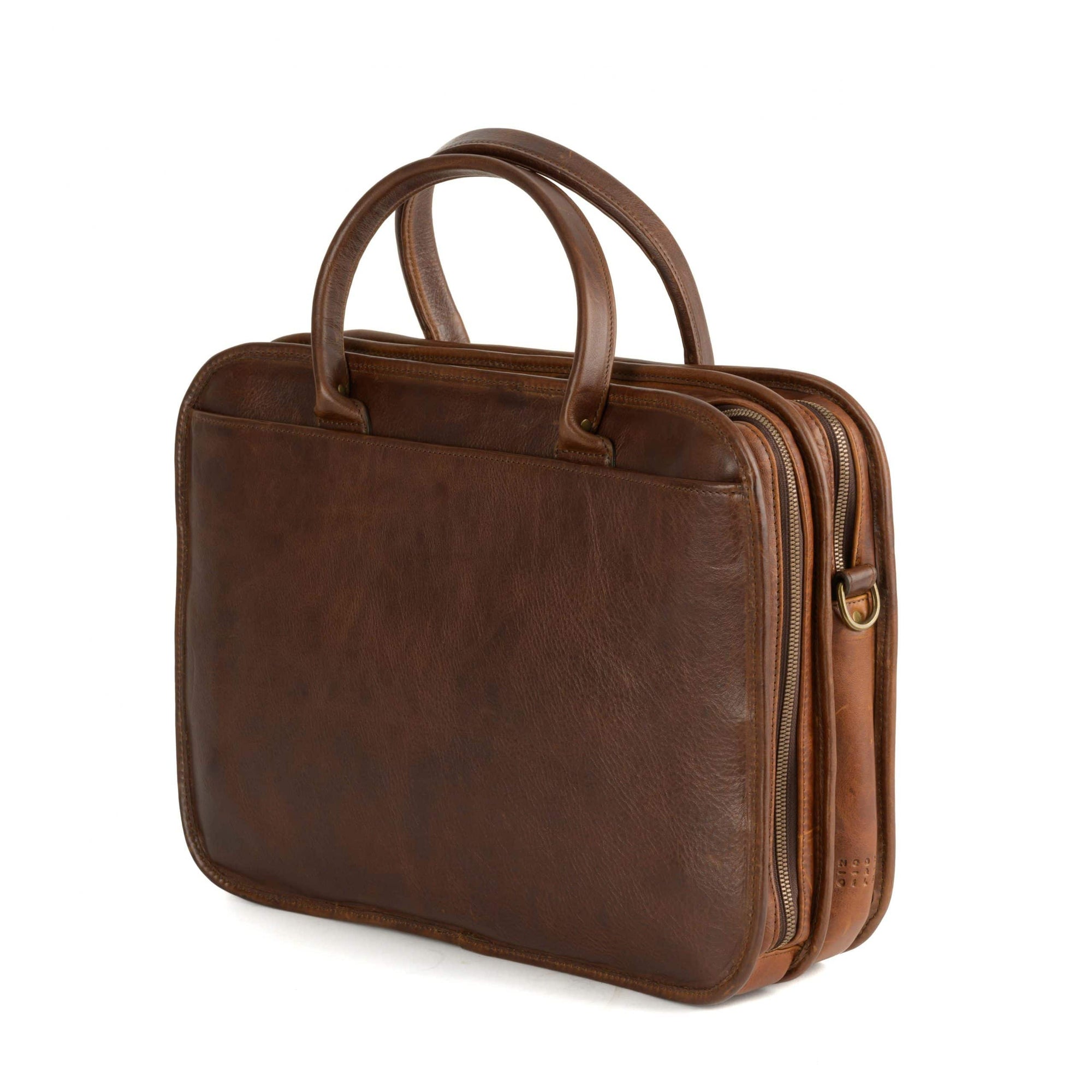 Miller Standard Attache in Titan Milled Brown by Moore & Giles