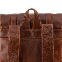 Crews Backpack in Titan Milled Brown/Honey by Moore & Giles