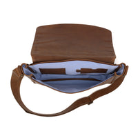 Reclaimed Messenger Bag in Heirloom Oak by Moore & Giles