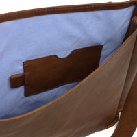 Reclaimed Messenger Bag in Heirloom Oak by Moore & Giles