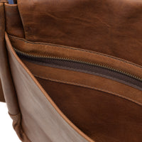 Reclaimed Messenger Bag in Heirloom Oak by Moore & Giles