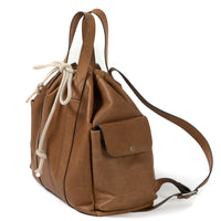 Reclaimed Cinch Top Backpack in Heirloom Oak by Moore & Giles