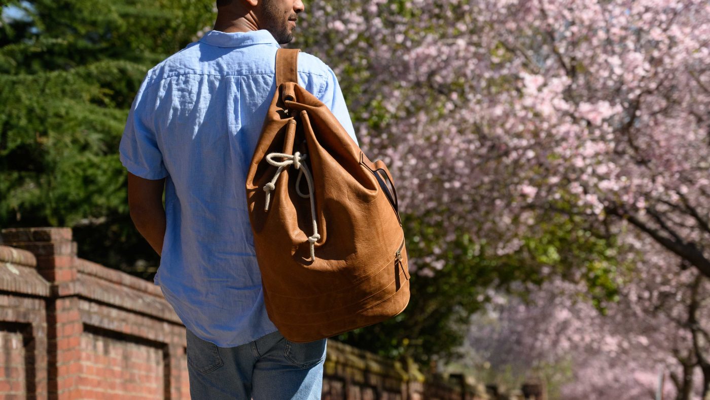 Reclaimed Surplus Duffel in Heirloom Oak by Moore & Giles