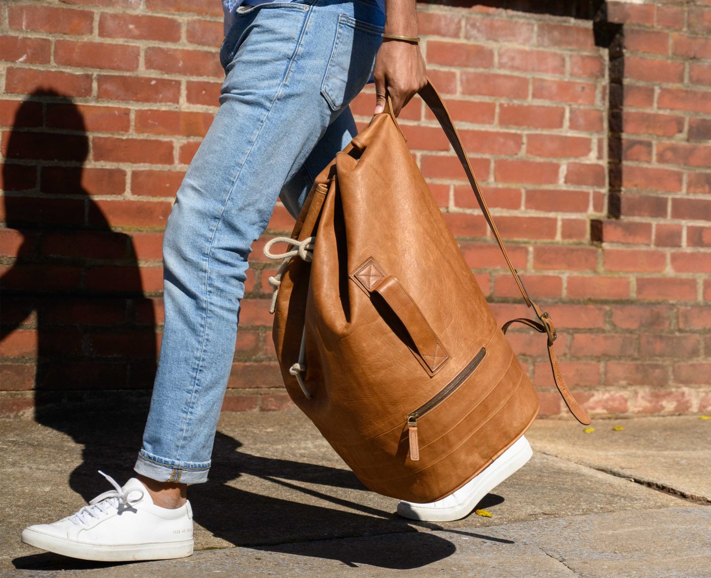 Reclaimed Surplus Duffel in Heirloom Oak by Moore & Giles