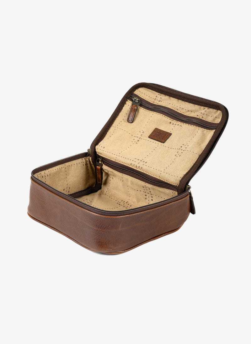 Donald Wash Kit in Titan Milled Brown by Moore & Giles