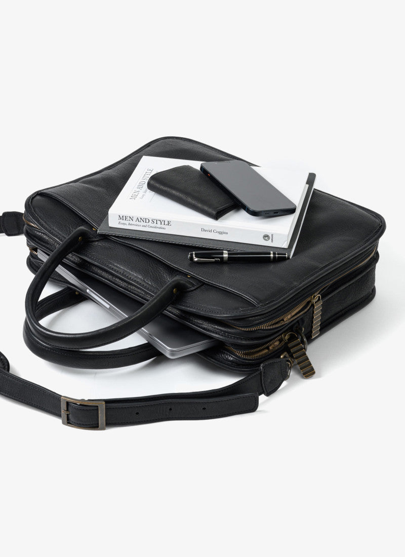 Miller Standard Attache in Heritage Black by Moore & Giles
