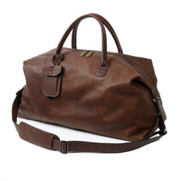Benedict Leather Weekend Bag in Seven Hills Chocolate by Moore & Giles