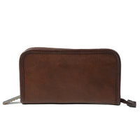 Shearling Lined Accessories Case in Seven Hills Chocolate by Moore & Giles