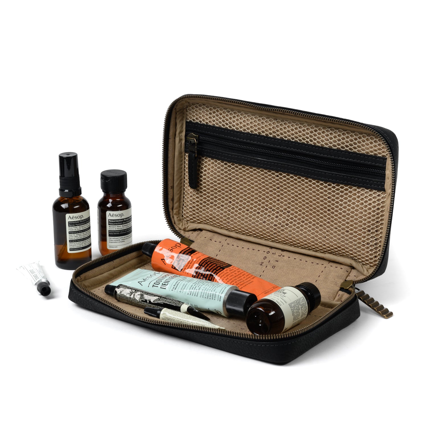 Kent Travel Kit in Seven Hills Black by Moore & Giles