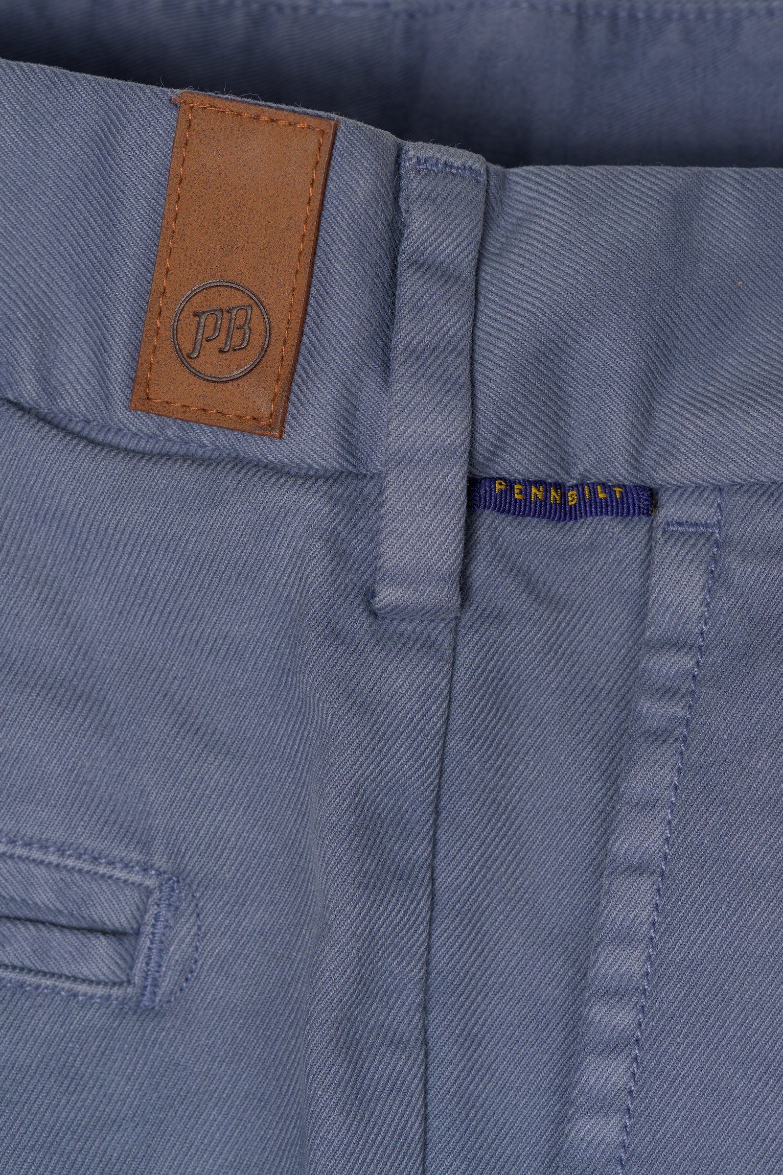 The Plainsman Tapered Leg Khakis in Slate Blue by Pennbilt