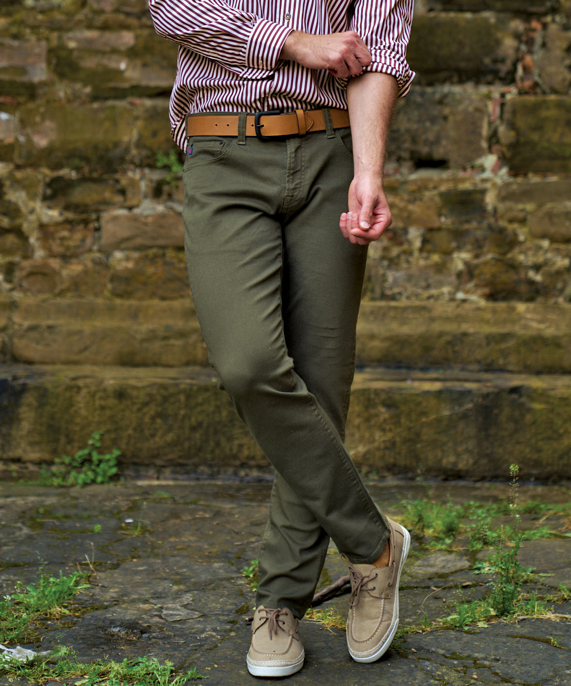 Bull Denim Boot Cut Jean in Forest (Modern Boot Cut Fit) by Borgo28