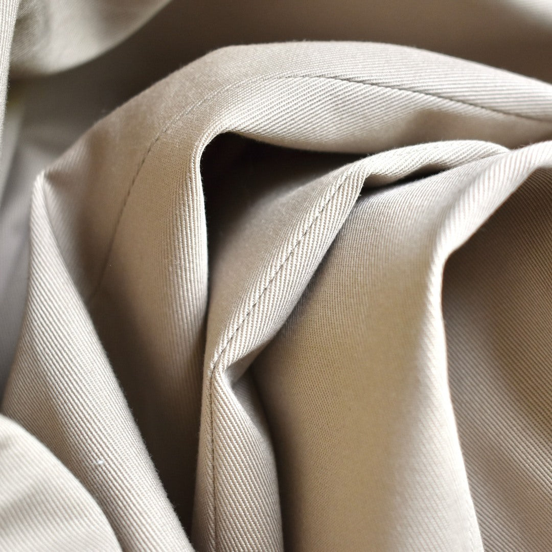 Cotton Twill Performance Dress Khaki in Stone (Self Sizer Double Rever Cotton Twill Performance Dress Khaki in Stone (Self Sizer Double Rever