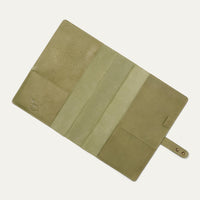 Large Signature Leather Journal Cover in Sage by Will Leather Goods